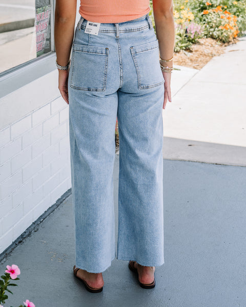 Marine High Waisted Straight Jean