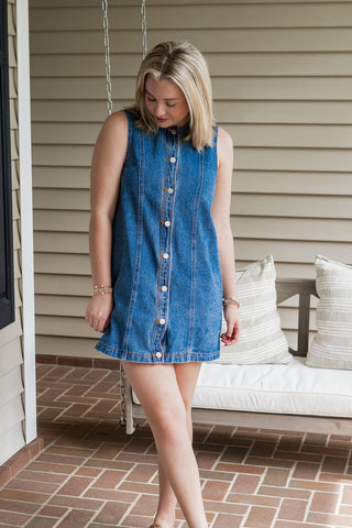 Falling For Denim Mini Dress