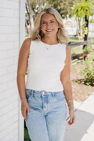 Emily Ribbed Knitted Top