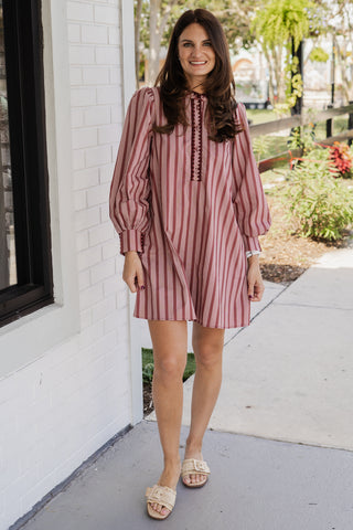 Ellie Striped Mini Dress