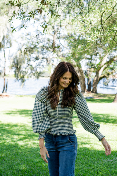 Kayden Gingham Long Sleeve