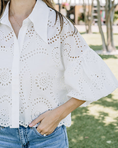 Anna Embroidered Top