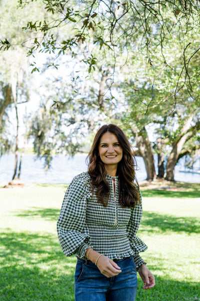 Kayden Gingham Long Sleeve