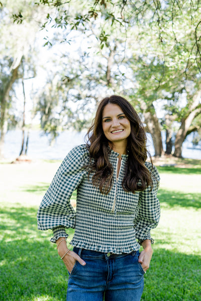 Kayden Gingham Long Sleeve