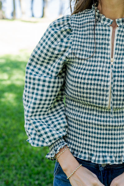 Kayden Gingham Long Sleeve
