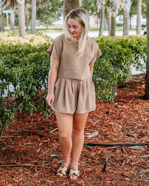 Tunic Crop and Skort Set