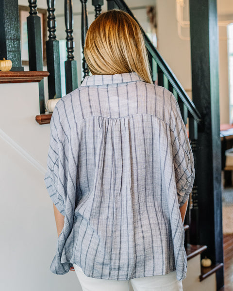 Darla Oversized Stripe Blouse