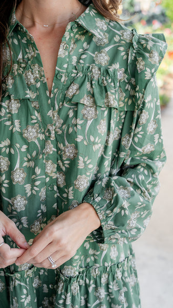 Jade Floral Dress