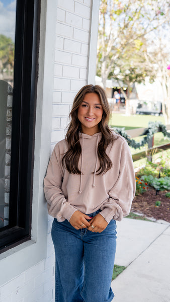 Mineral Washed Seam Detail Hoodie