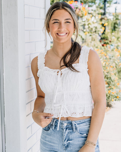 Frankie Eyelet Top