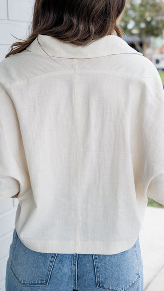Popover Linen Top