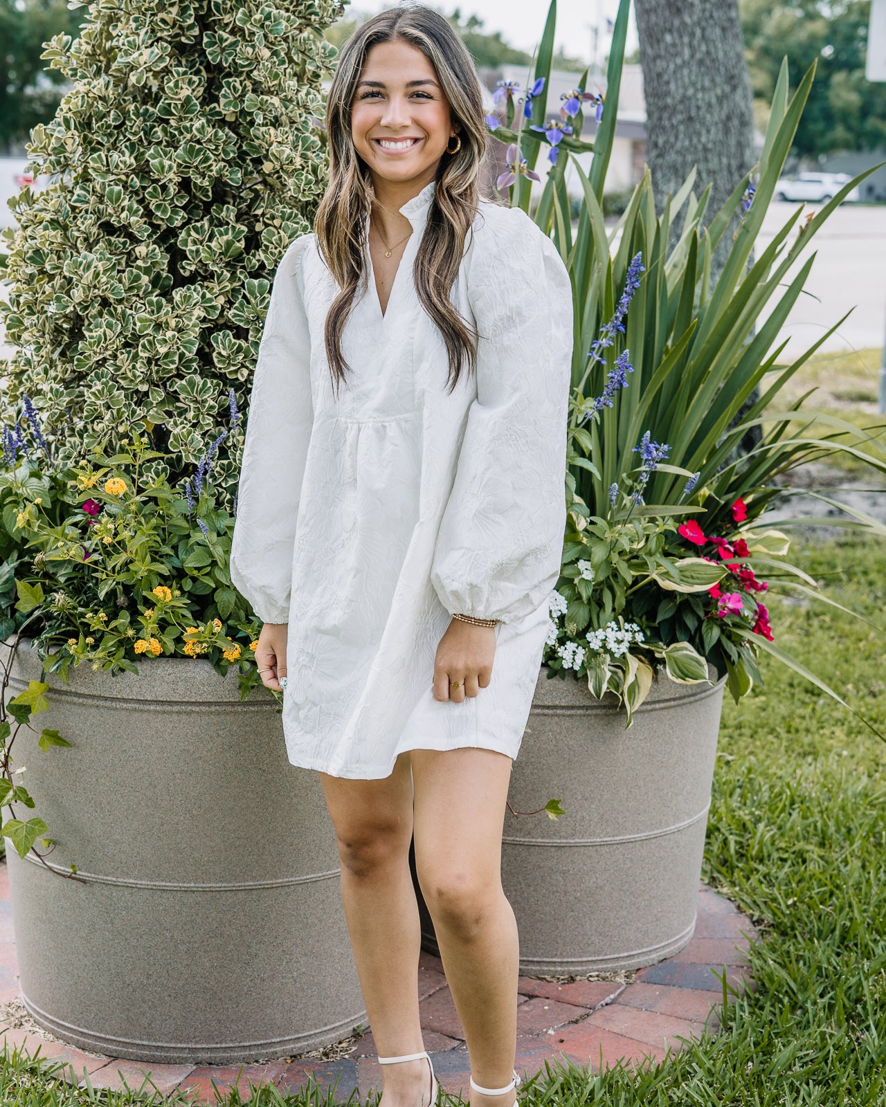 Kamie Jacquard Mini Dress