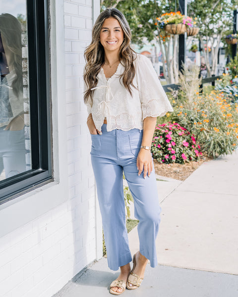 Cornflower Blue Pocket Pants