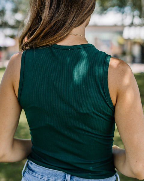 Too Good For You Bodysuit - Hunter Green