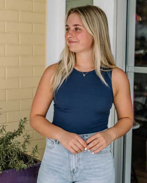 Too Good For You Bodysuit - Navy