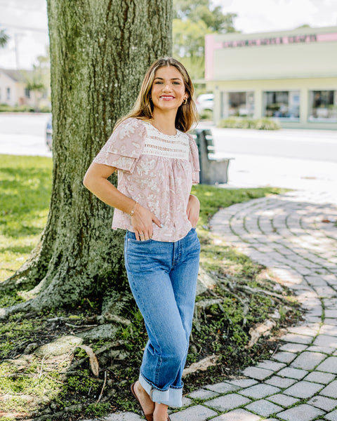 The Bethany Blouse- Pink