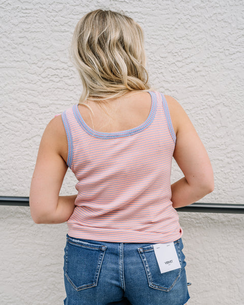 Striped Henley Tank