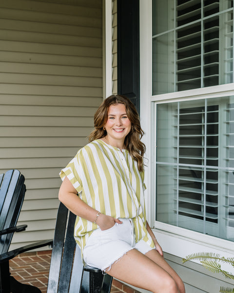 Annie Stripe Oversized Top