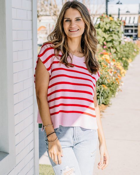 Bailey Stripe Sleeveless Sweater