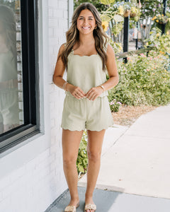 Ellie Scalloped Tank