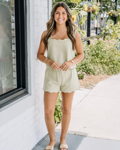 Ellie Scalloped Tank