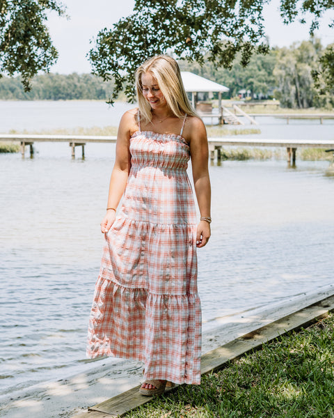 Sydney Smocked Midi Dress