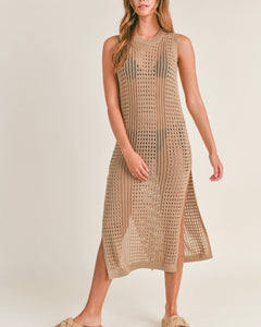 Sleeveless Knit Midi Dress