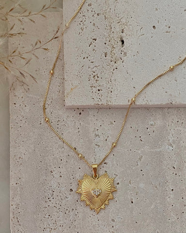 Heart Charm Pendant Necklace