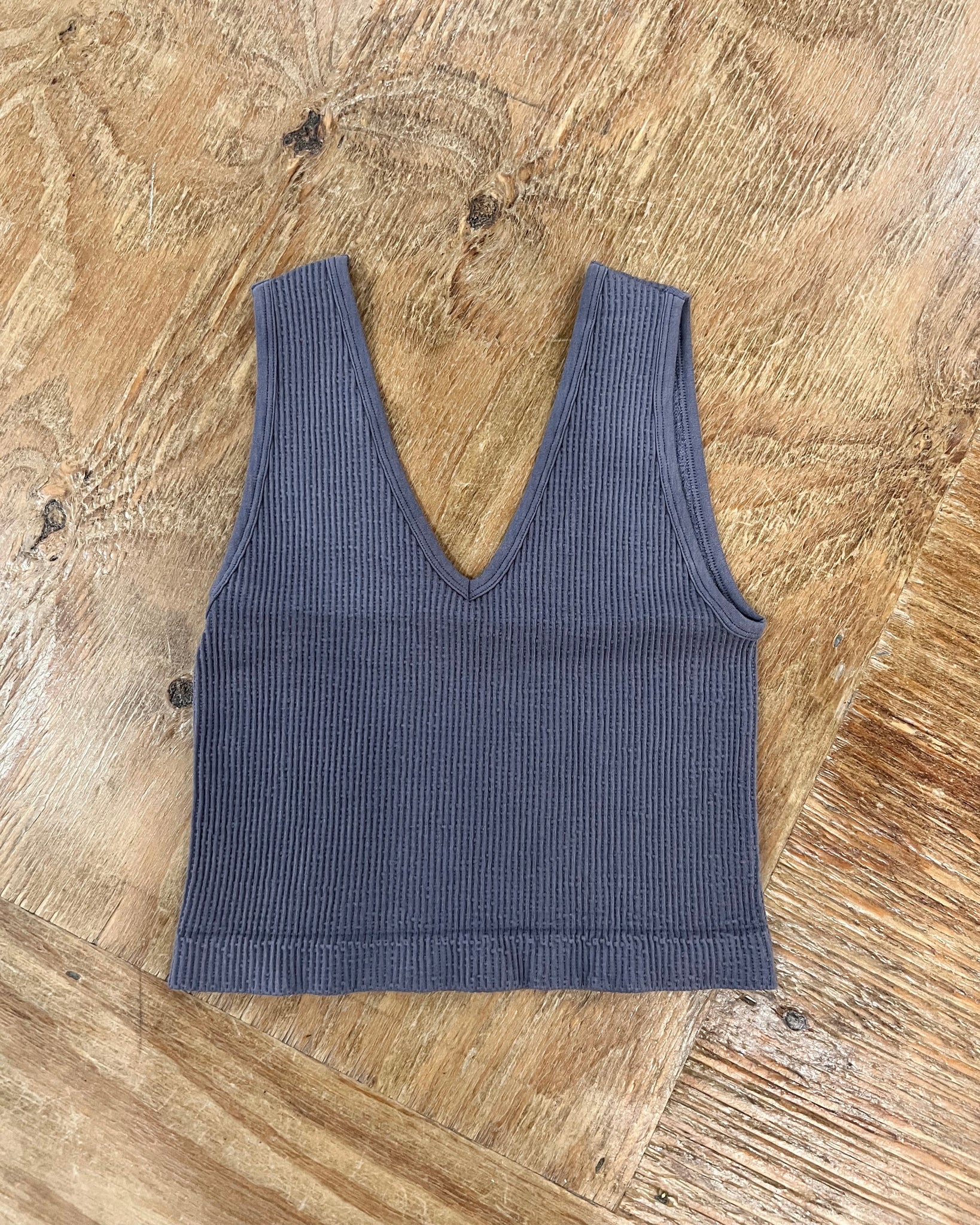 Essential Ribbed Crop Tank