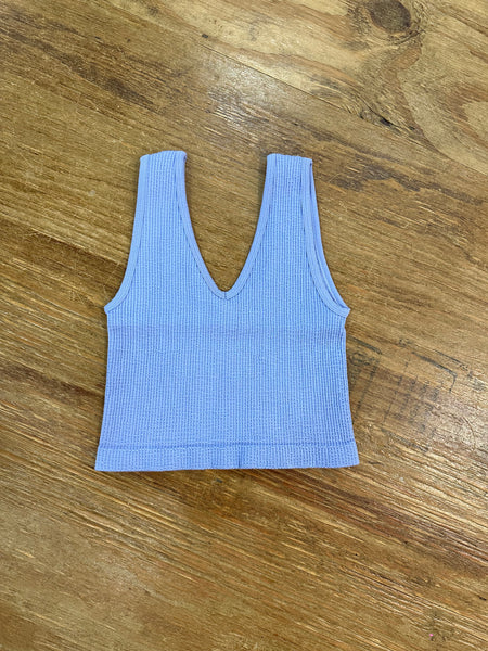 Essential Ribbed Crop Tank