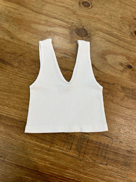 Essential Ribbed Crop Tank